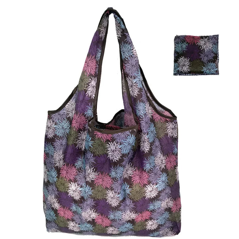 |ノベルティ用品 | 大容量・折りたたみ式プリントエコバッグ | 46×40c