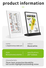 A4 LED USBメニューライトボックス