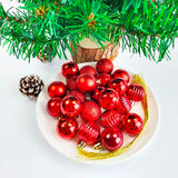 イベント・クリスマス装飾｜ボールオーナメント ゴールドレッド