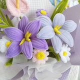 高品質ツイストベルベットフラワーブーケ