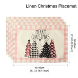 イベント・クリスマス装飾｜リネンプレースマット 1/4枚セット
