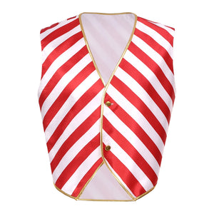 イベント・クリスマスグッズ｜ストライプキャンディーカラーベスト(XL～4XL)