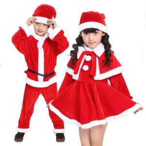 イベント・クリスマスグッズ｜キッズ用 サンタクロースコスチュームセット(90c～160c)