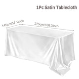 インテリア・パーティ装飾 | サテン製テーブルクロス | 1枚/2枚入