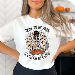 イベント・ハロウィングッズ｜ハロウィン スカル柄Tシャツ（M～3XL）