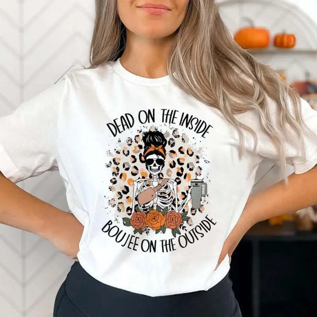 イベント・ハロウィングッズ｜ハロウィン スカル柄Tシャツ（M～3XL）