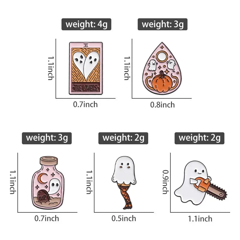 イベント・ハロウィングッズ｜ゴシックエナメルピンブローチ