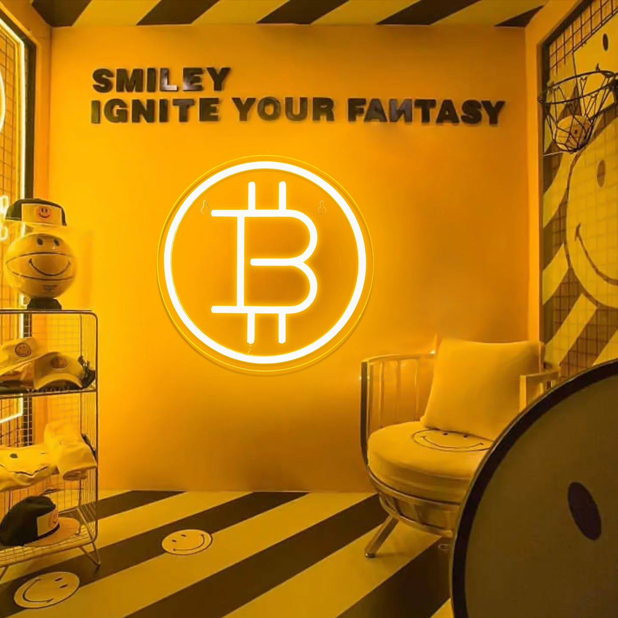 ビットコインネオンサイン（ネオン看板）LEDライト