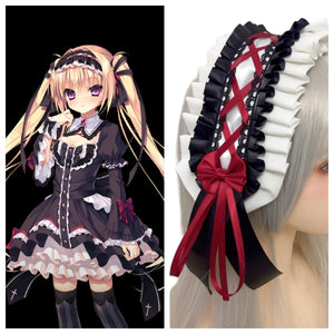 イベント・ハロウィングッズ｜アニメキャラ風 メイドヘアーバンド(フリーサイズ)