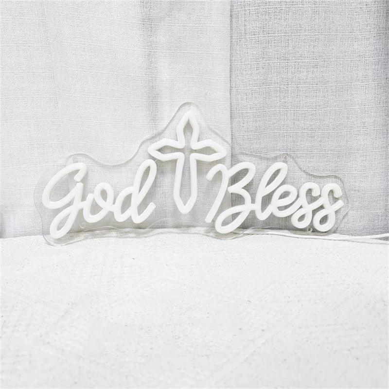 God Bless  LEDネオンサイン（ネオン看板） USB電源
