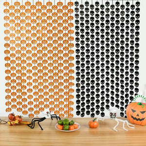 イベント・ハロウィン装飾｜ハロウィン柄カーテンデコレーションセット