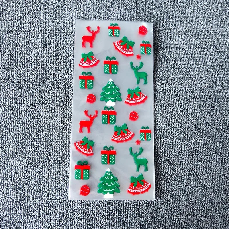 イベント・クリスマス装飾｜ギフト用 ビニール製バッグ (50枚セット)