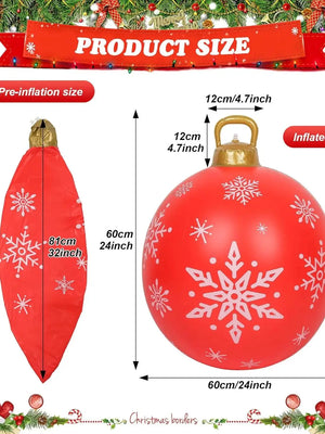 イベント・クリスマス装飾｜巨大インフレータブルクリスマスボール3個セット
