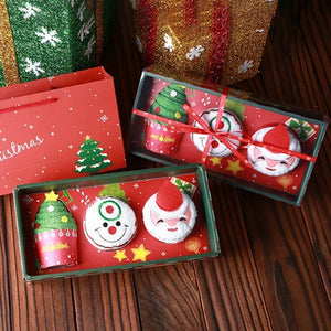 クリスマスグッズ・ ノベルティ用品｜可愛い！ラッピング クリスマス柄タオル | 30×30c