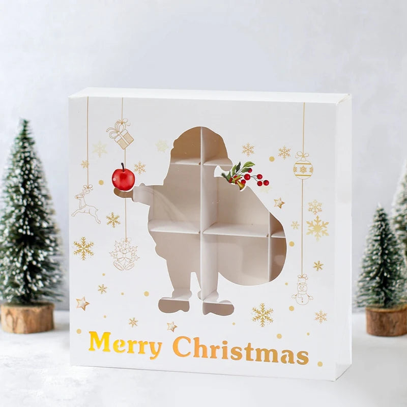 イベント・クリスマス装飾｜紙製クリスマス柄ギフトボックス