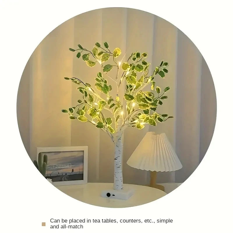 イベント・ガーデン装飾｜LEDツリーライト 白樺型(高さ49cm)