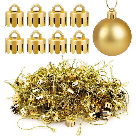 イベント・クリスマス装飾｜DIYプラスチックキャップ100個セット