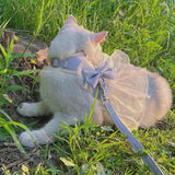 イベント・パーティーグッズ｜蝶結びデザインの猫用ハーネスリーシュ