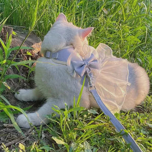 イベント・パーティーグッズ｜蝶結びデザインの猫用ハーネスリーシュ