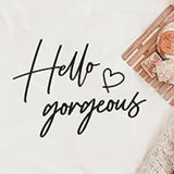 Hello Gorgeous メタルウォールデコレーション