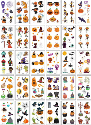 イベント・ハロウィングッズ｜ハロウィン用防水タトゥーステッカー(30枚セット)