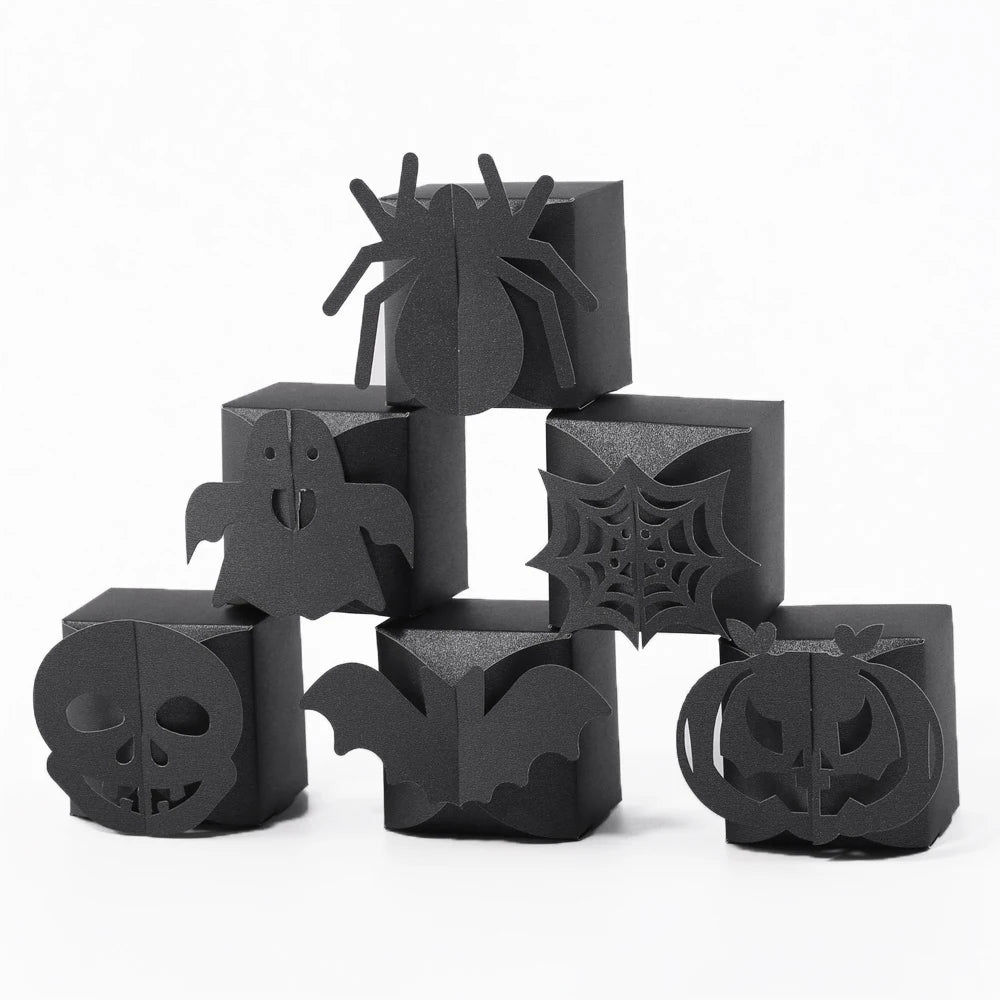 イベント・ハロウィングッズ｜12個入り 3Dペーパーギフトボックス