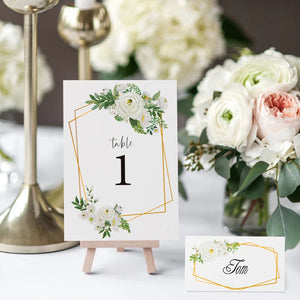 イベント・結婚式装飾｜ユーカリデザインのテーブル番号カード75枚セット