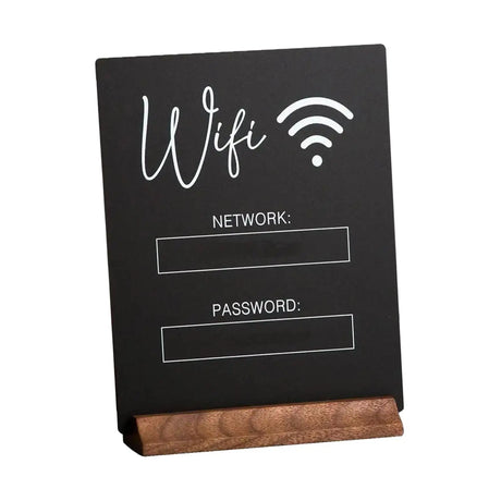 再利用可能なWiFiパスワードサインホルダー