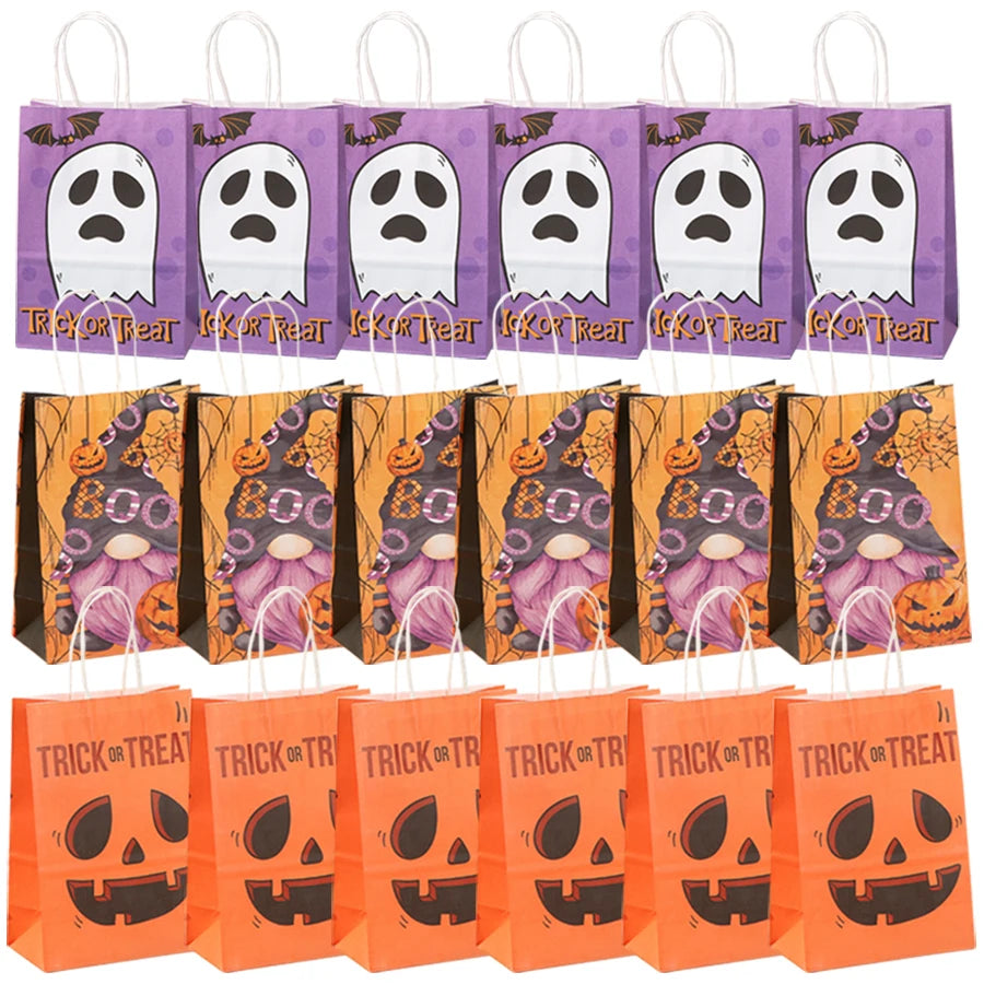 イベント・ハロウィングッズ｜再利用可能ギフトバッグ6個セット