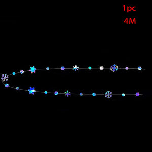 イベント・クリスマス装飾｜3Dスノーフレークガーランド4M