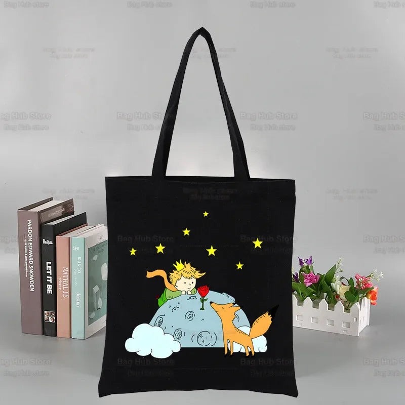 |ノベルティ用品 |星の王子さま キャンバストートバッグ |34x40c