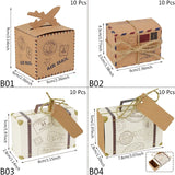 |イベント・ノベルティ用品 | クラフト紙スーツケース型ギフトボックス 10個セット