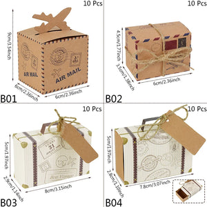 |イベント・ノベルティ用品 | クラフト紙スーツケース型ギフトボックス 10個セット