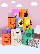 イベント・ハロウィングッズ｜クラフト紙ギフトバッグ 12枚セット