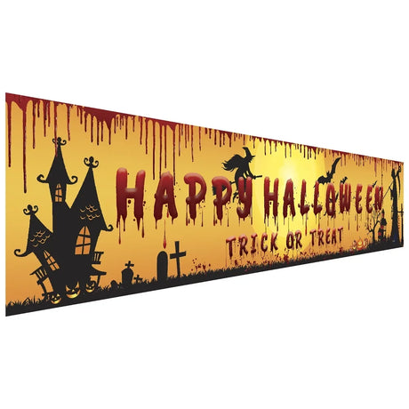 イベント・ハロウィングッズ｜血まみれコウモリ吊り下げバナー