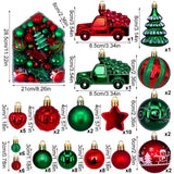 イベント・クリスマス装飾｜72個 クリスマスツリーオーナメントセット