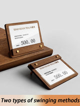 木製価格表示板・カードホルダースタンド