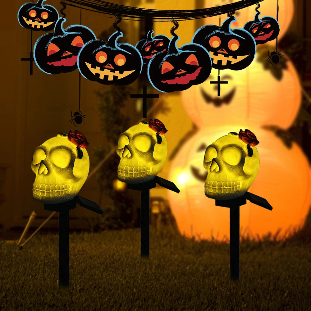 イベント・ハロウィングッズ｜ソーラーパンプキンライト 防水 ハロウィン装飾用
