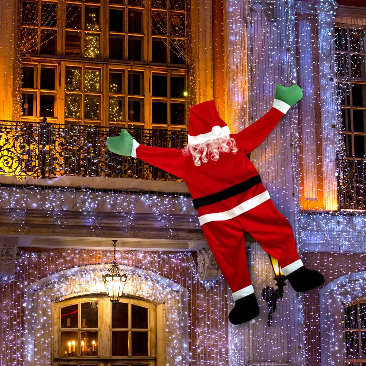 イベント・クリスマス装飾｜大型吊り下げサンタクロースデコレーション
