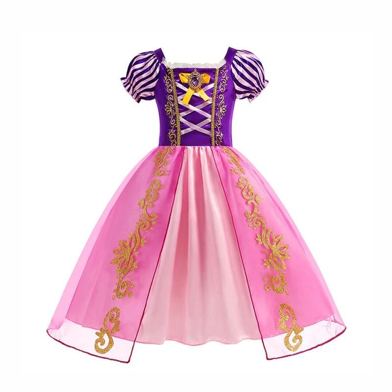 イベント装飾・ハロウィングッズ｜ラプンツェルプリンセスドレスセット（100c～150c)