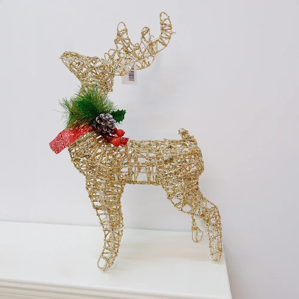 イベント・クリスマス装飾｜鉄製トナカイライトイルミネーション(30c/40c/50c)