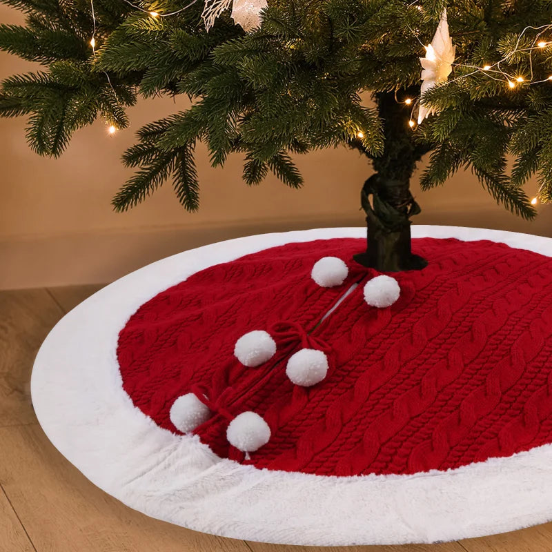 イベント・クリスマス装飾｜ニットツリースカート  直径61cm