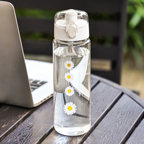 |イベント・ノベルティ用品 | 漏れ防止 デイジー柄入りクリアーボトル | 800ml