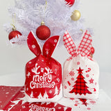 イベント・クリスマス装飾｜ウサギ型ビニール製ギフトバッグセット (50個)