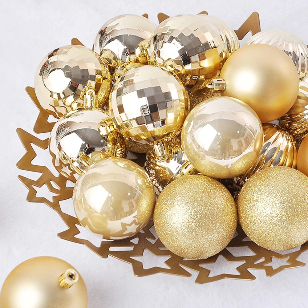 イベント・クリスマス装飾｜ボールオーナメント ゴールドレッド