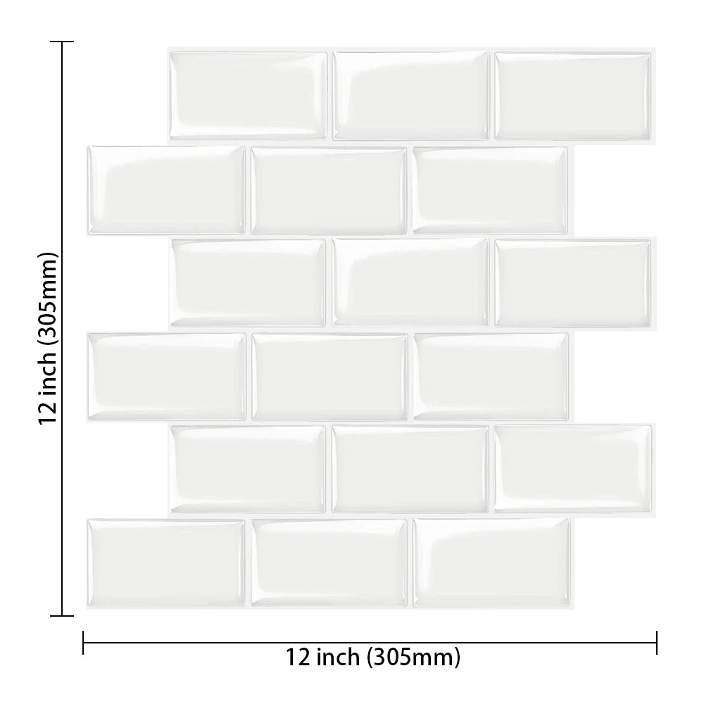 【DIY用】レンガ型天然石風ステッカー 30.5×30.5㎝(5pcs)