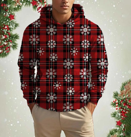イベント・クリスマスグッズ｜クリスマス柄プリントパーカー(S～5XL)