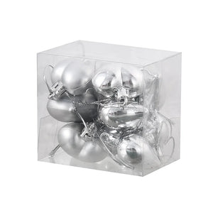 イベント・クリスマス装飾｜ハートボールペンダント オーナメントセット(12個入)