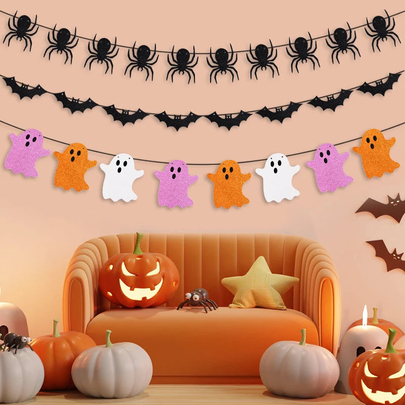 イベント・ハロウィン装飾｜ハロウィンペーパーバナー デコレーション(3M)