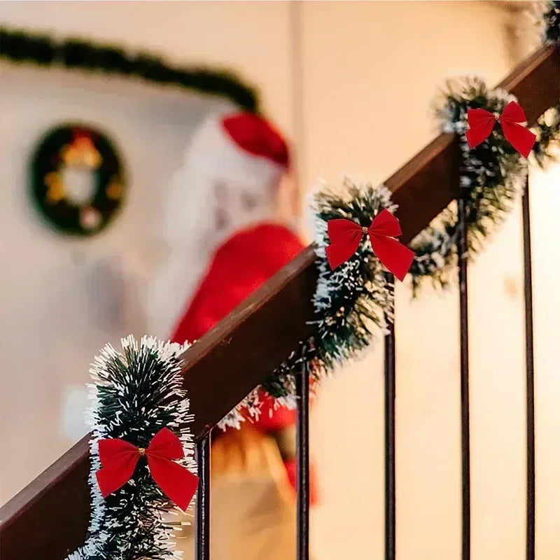 イベント・クリスマス装飾｜ティンセル リボンガーランド 緑白